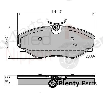 Comline ADB01766 — Brake Pad Set, disc brake ANL Braking