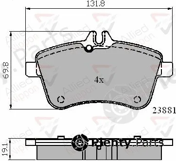 Comline ADB01723 — Brake Pad Set, disc brake ANL Braking