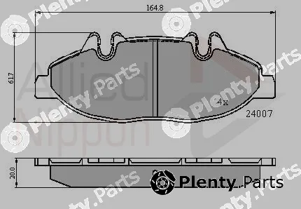 Comline ADB01305 — Brake Pad Set, disc brake ANL Braking