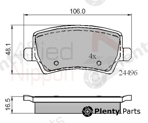 Comline ADB01613 — Brake Pad Set, disc brake ANL Braking