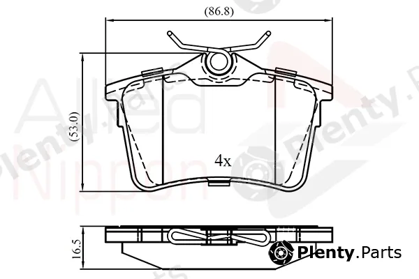 Comline ADB01797 — Brake Pad Set, disc brake ANL Braking