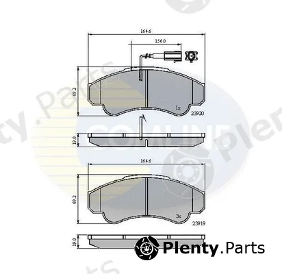 Comline CBP11041 — Brake Pad Set, disc brake Comline