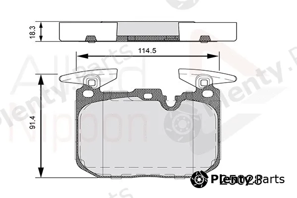 Comline ADB06110 — Brake Pad Set, disc brake ANL Braking