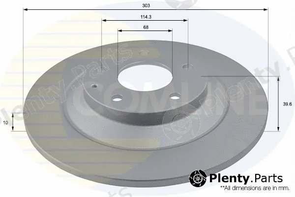 Comline ADC0475 — Brake Disc COATED