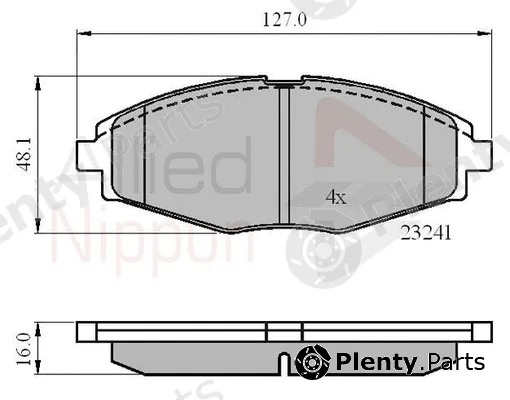 Comline ADB0486 — Brake Pad Set, disc brake ANL Braking