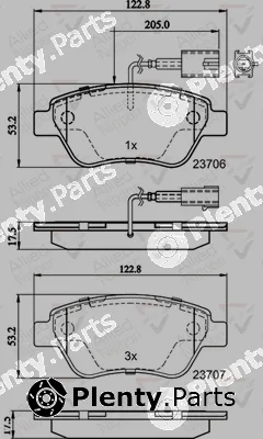 Comline ADB11037 — Brake Pad Set, disc brake ANL Braking