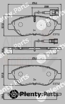 Comline ADB11222 — Brake Pad Set, disc brake ANL Braking