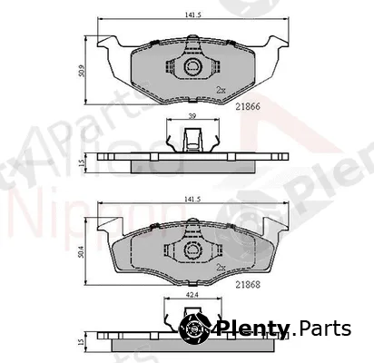 Comline ADB0180 — Brake Pad Set, disc brake ANL Braking
