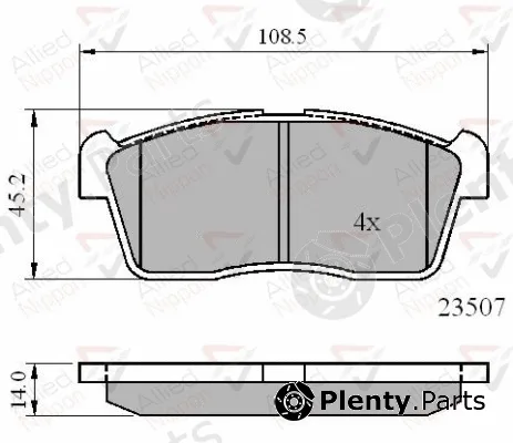Comline ADB01113 — Brake Pad Set, disc brake ANL Braking