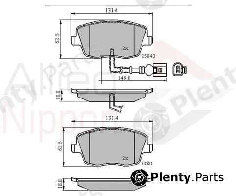 Comline ADB11147 — Brake Pad Set, disc brake ANL Braking
