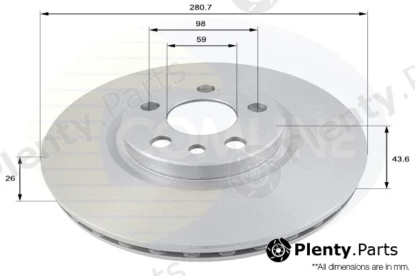 Comline ADC1522V — Brake Disc COATED