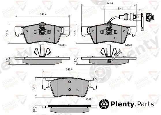 Comline ADB12015 — Brake Pad Set, disc brake ANL Braking