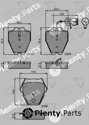 Comline ADB11770 — Brake Pad Set, disc brake ANL Braking