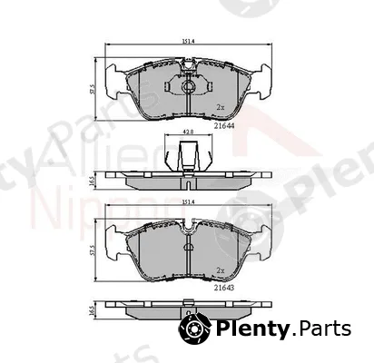 Comline ADB01023 — Brake Pad Set, disc brake ANL Braking
