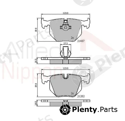 Comline ADB01547 — Brake Pad Set, disc brake ANL Braking
