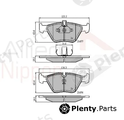 Comline ADB01010 — Brake Pad Set, disc brake ANL Braking