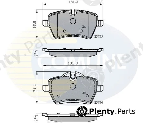 Comline CBP01673 — Brake Pad Set, disc brake Comline