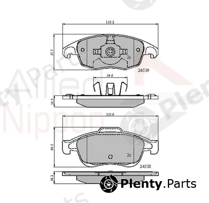 Comline ADB01719 — Brake Pad Set, disc brake ANL Braking