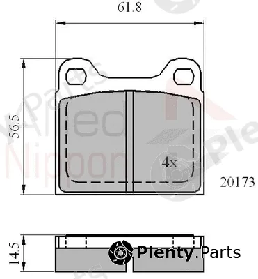 Comline ADB0731 — Brake Pad Set, disc brake ANL Braking