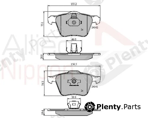 Comline ADB01280 — Brake Pad Set, disc brake ANL Braking