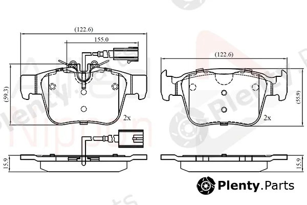 Comline ADB12426 — Brake Pad Set, disc brake ANL Braking