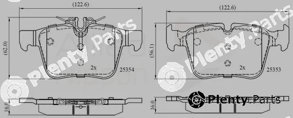 Comline ADB02345 — Brake Pad Set, disc brake ANL Braking