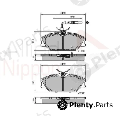 Comline ADB1526 — Brake Pad Set, disc brake ANL Braking