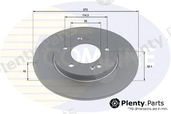 Comline ADC4064 — Brake Disc COATED