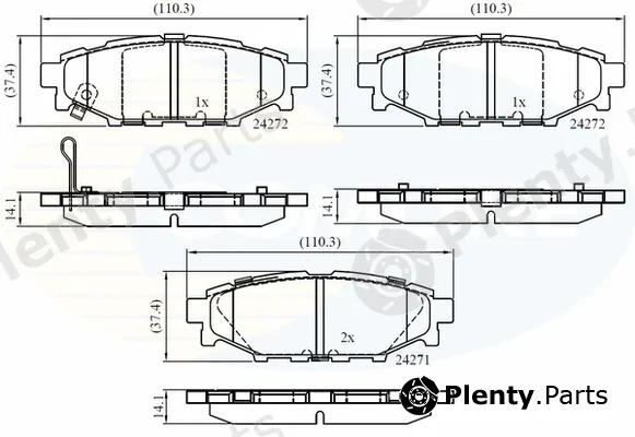 Comline CBP36052 — Brake Pad Set, disc brake Comline