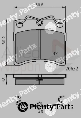 Comline ADB0925 — Brake Pad Set, disc brake ANL Braking