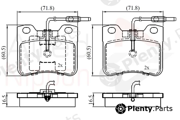 Comline ADB1231 — Brake Pad Set, disc brake ANL Braking