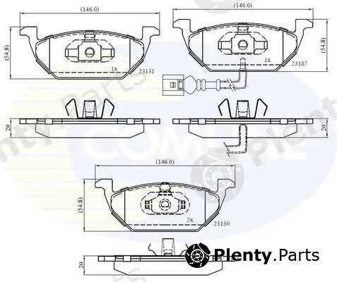 Comline CBP1851 — Brake Pad Set, disc brake Comline