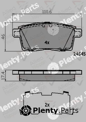 Comline ADB01731 — Brake Pad Set, disc brake ANL Braking