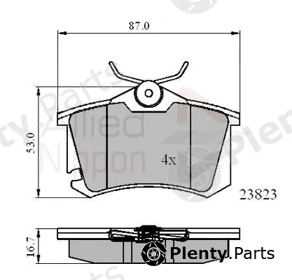 Comline ADB01761 — Brake Pad Set, disc brake ANL Braking
