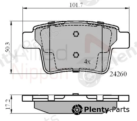 Comline ADB01557 — Brake Pad Set, disc brake ANL Braking