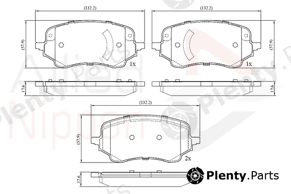 Comline ADB02740 — Brake Pad Set, disc brake ANL Braking
