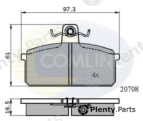Comline CBP0204 — Brake Pad Set, disc brake Comline