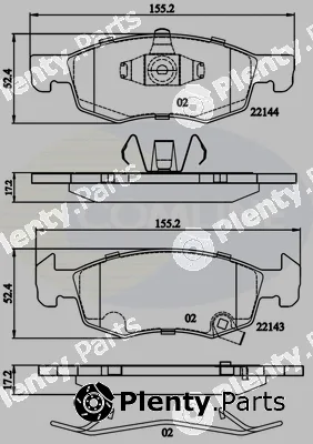 Comline CBP32301 — Brake Pad Set, disc brake Comline