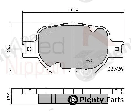 Comline ADB0896 — Brake Pad Set, disc brake ANL Braking