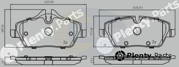 Comline CBP02444 — Brake Pad Set, disc brake Comline