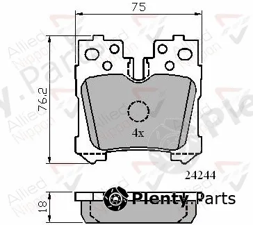 Comline ADB01722 — Brake Pad Set, disc brake ANL Braking