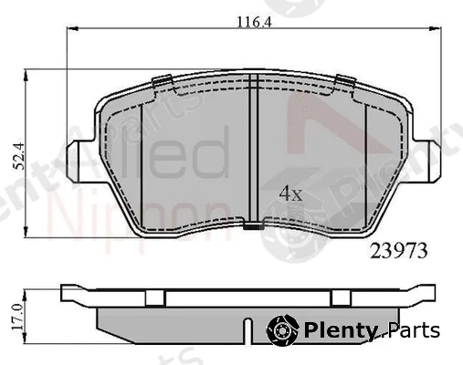 Comline ADB0984 — Brake Pad Set, disc brake ANL Braking