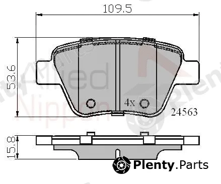 Comline ADB02022 — Brake Pad Set, disc brake ANL Braking