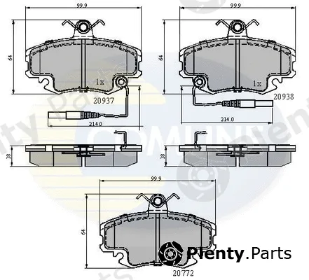Comline CBP1431 — Brake Pad Set, disc brake Comline