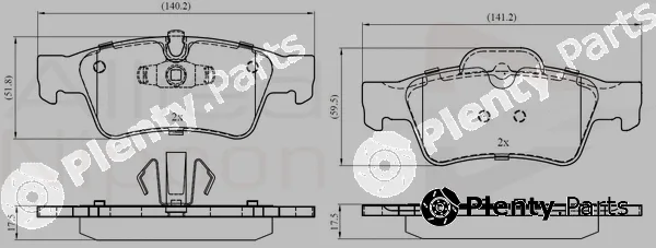 Comline ADB06059 — Brake Pad Set, disc brake ANL Braking