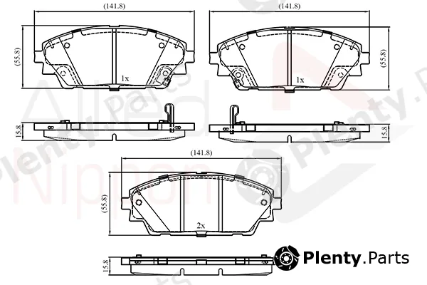 Comline ADB33527 — Brake Pad Set, disc brake ANL Braking