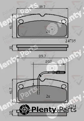 Comline ADB11796 — Brake Pad Set, disc brake ANL Braking
