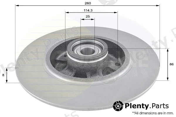 Comline ADC3015 — Brake Disc COATED