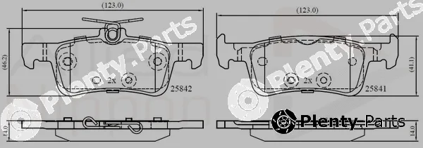 Comline ADB02369 — Brake Pad Set, disc brake ANL Braking