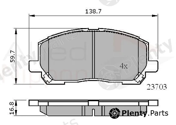 Comline ADB01507 — Brake Pad Set, disc brake ANL Braking